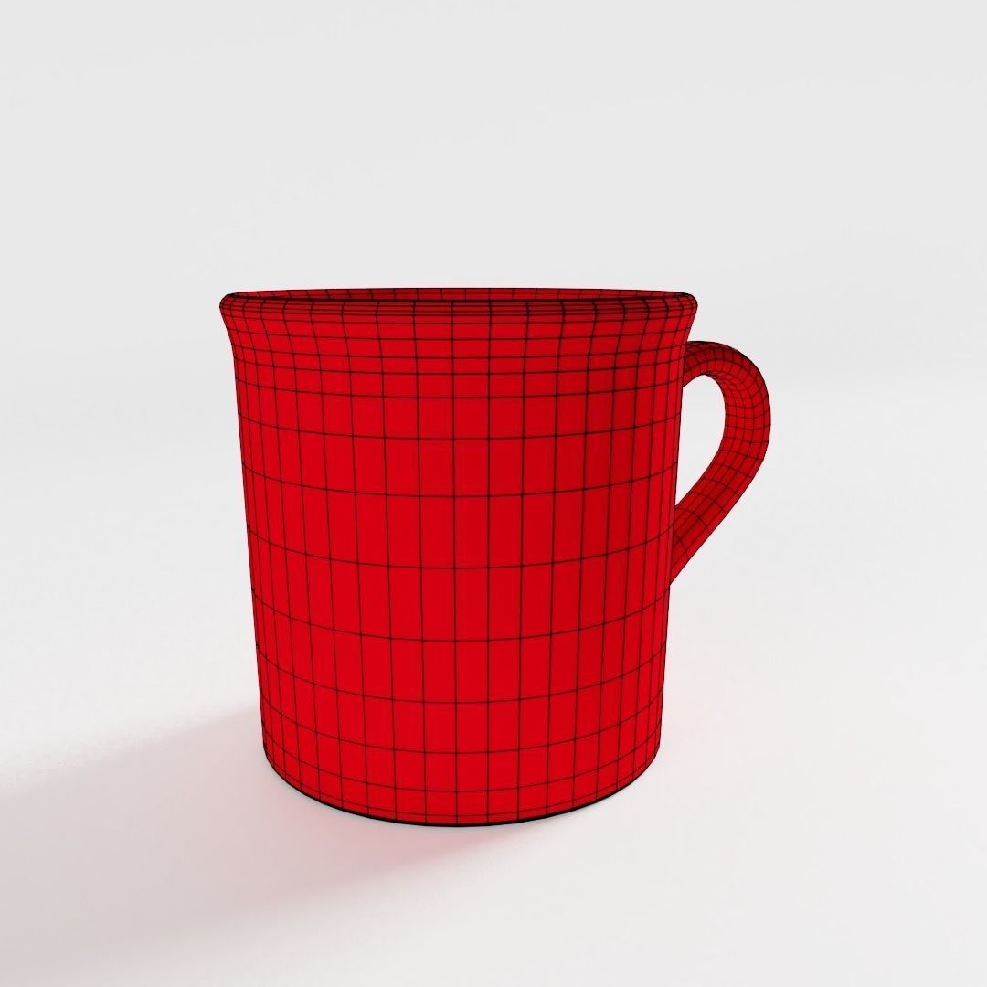 Polka Dot Hot Chocolate Mug 3D model_3
