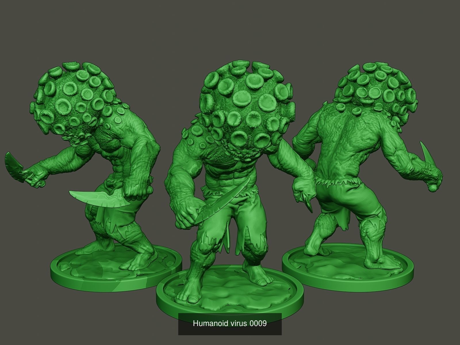 Humanoid virus Pack1 3D Model Collection_9