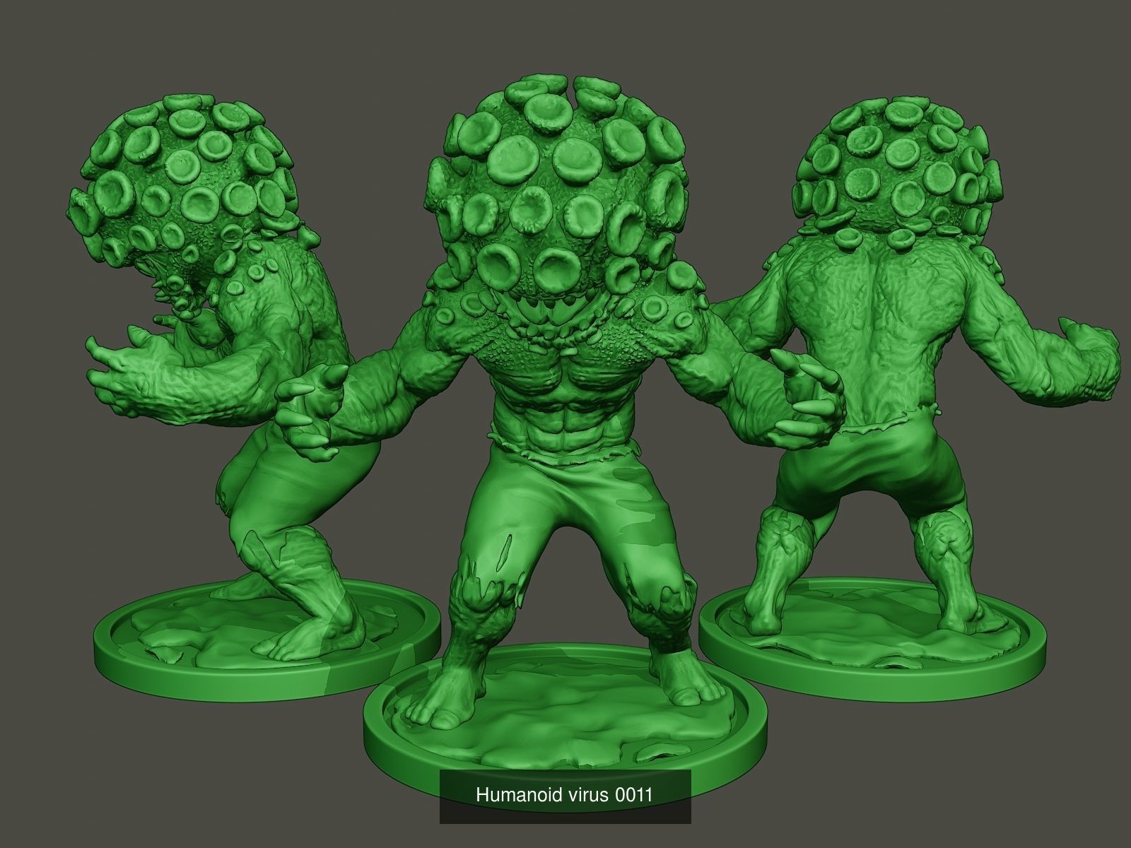 Humanoid virus Pack1 3D Model Collection_11