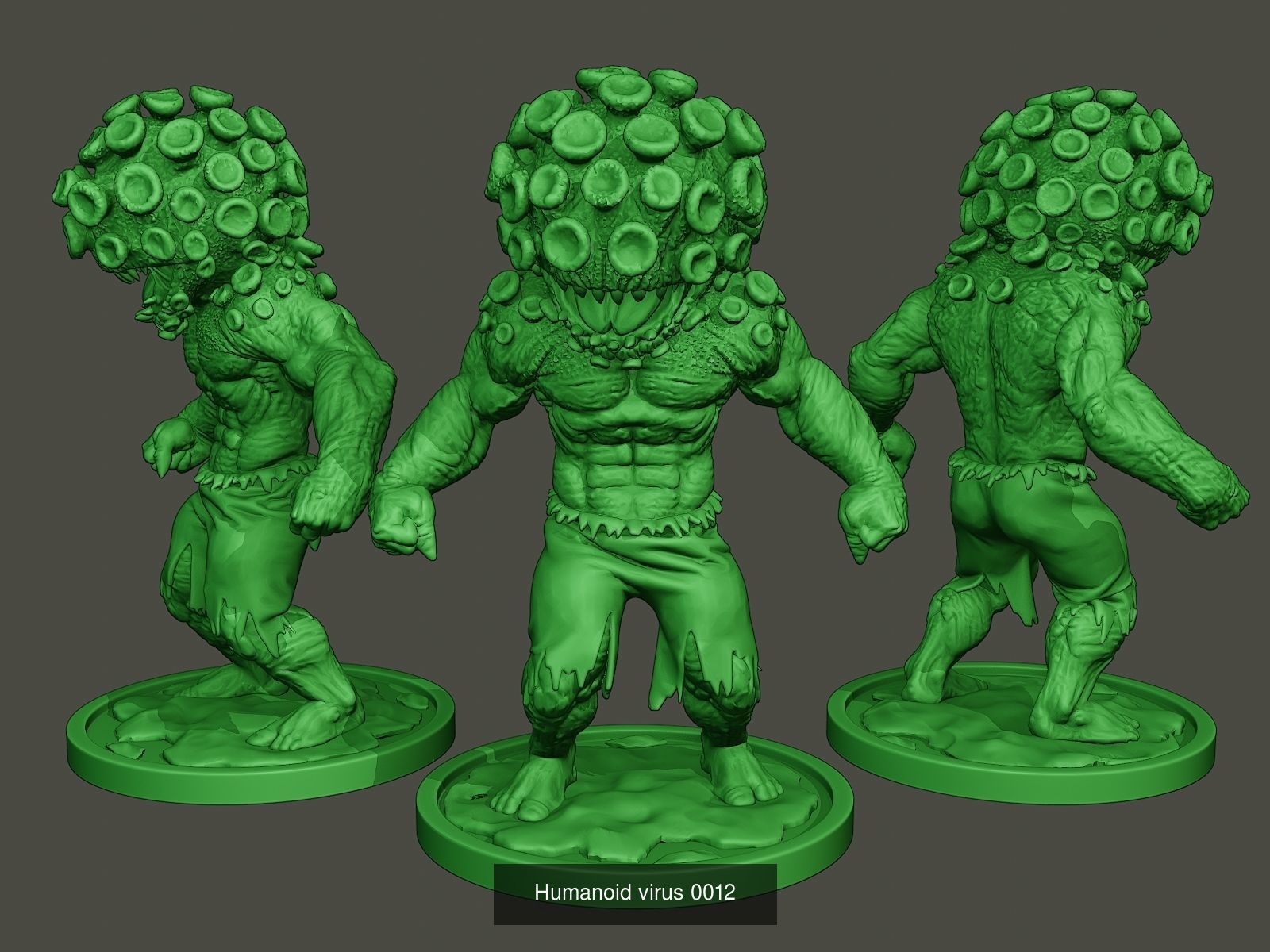 Humanoid virus Pack1 3D Model Collection_12