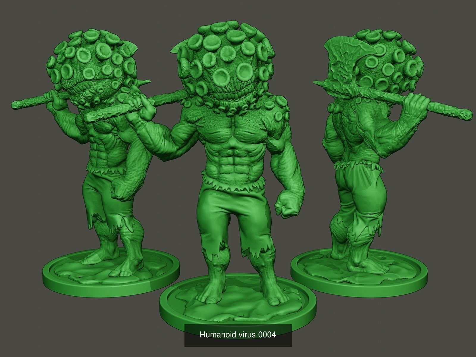 Humanoid virus Pack1 3D Model Collection_4