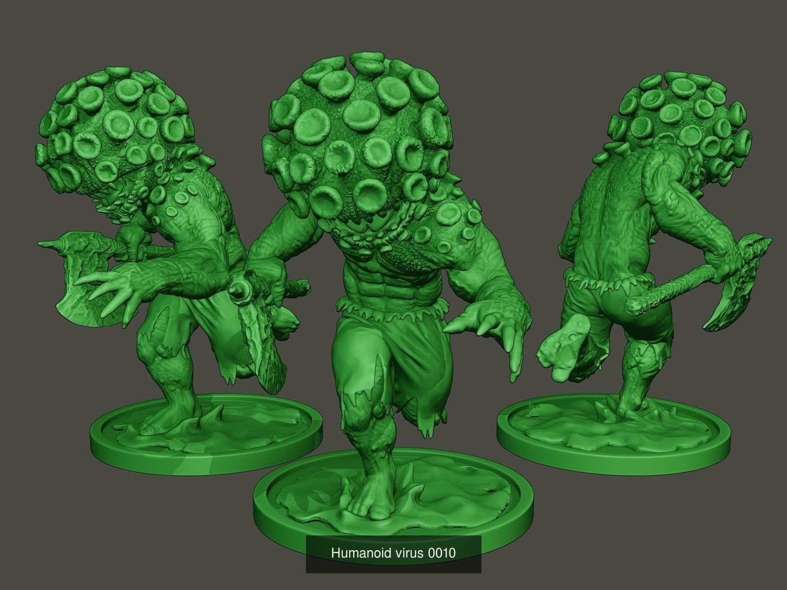 Humanoid virus Pack1 3D Model Collection_10