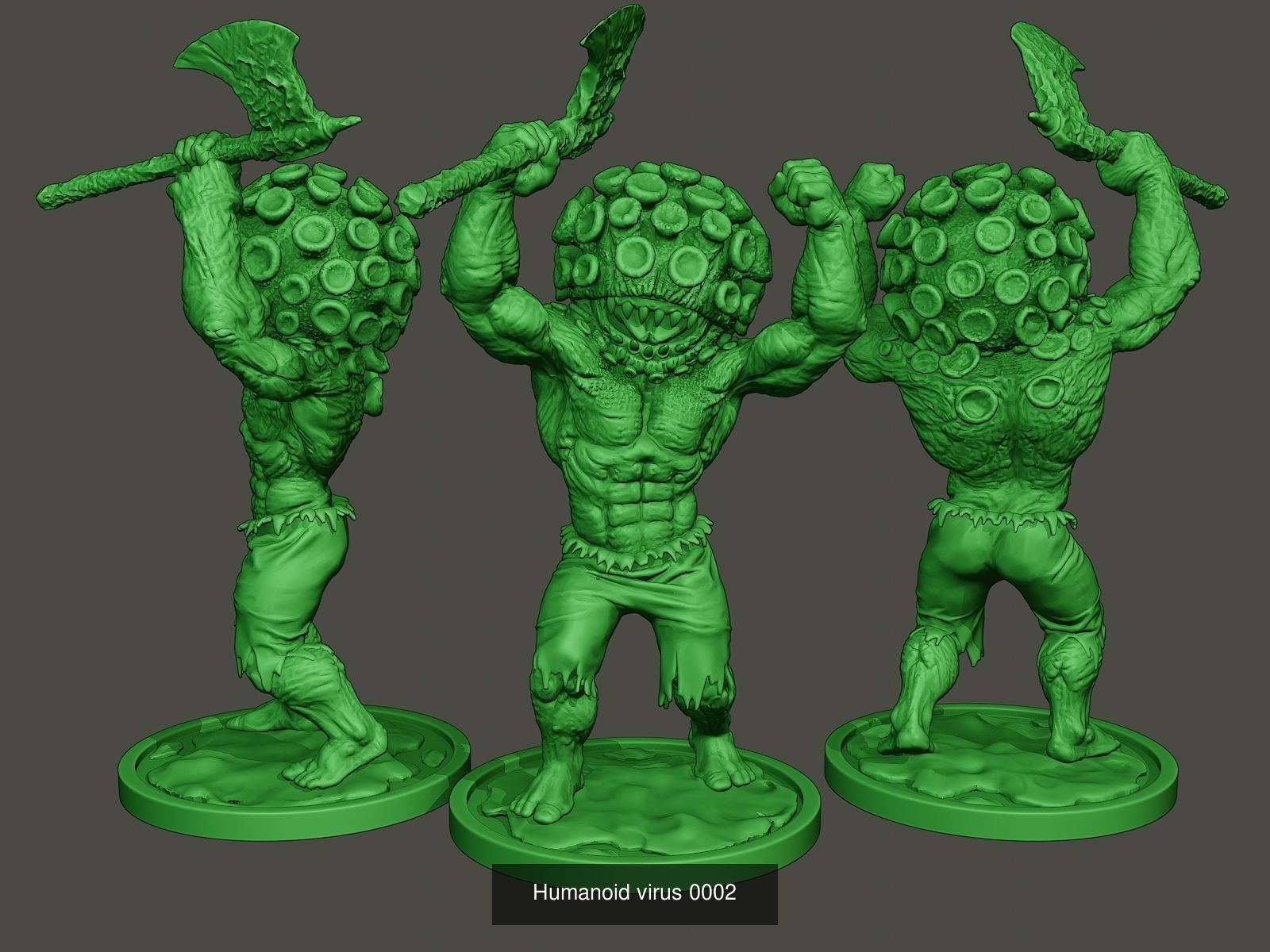 Humanoid virus Pack1 3D Model Collection_2