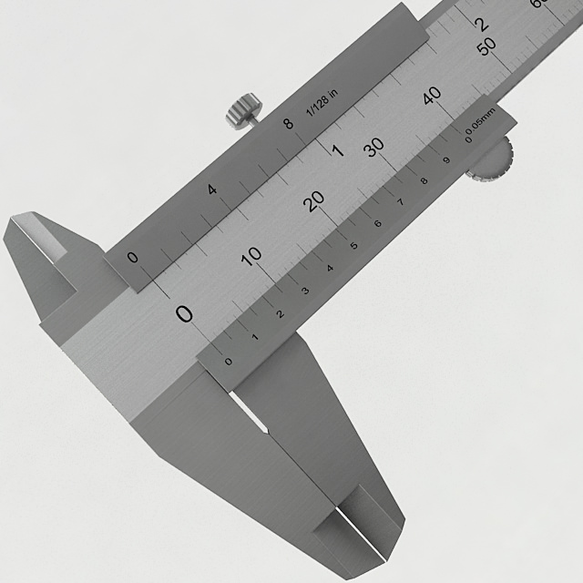 Vernier Caliper 3D model_1