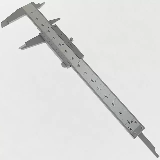 Vernier Caliper 3D model_0