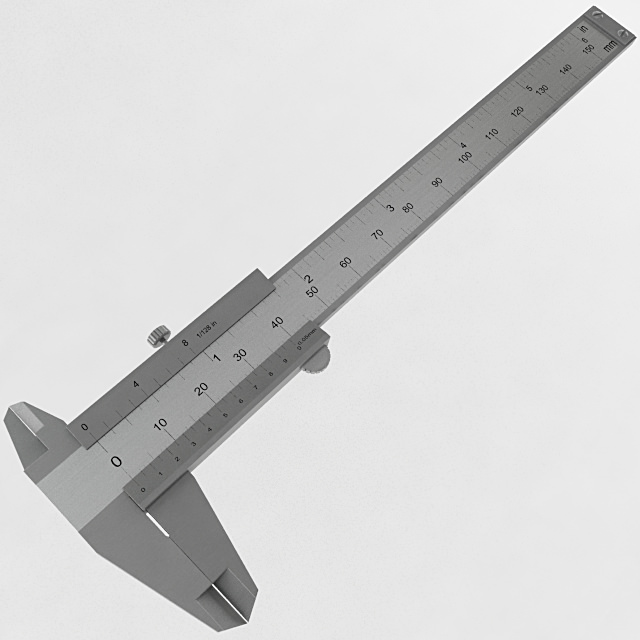 Vernier Caliper 3D model_2