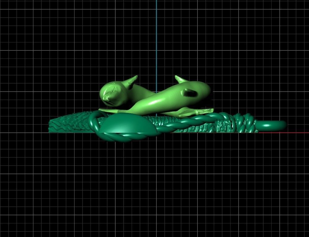 Anchor and dolphins pendant 3D print model_2