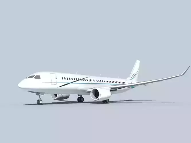Bombardier CS100 Corporate 3 3D model Bombardier CS100 Corporate 3 3D model