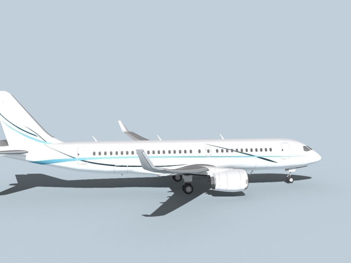 Bombardier CS100 Corporate 3 3D model_4