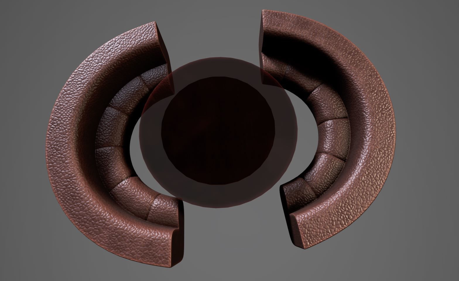 Modern Luxurious Sofa set Low-poly 3D model_3