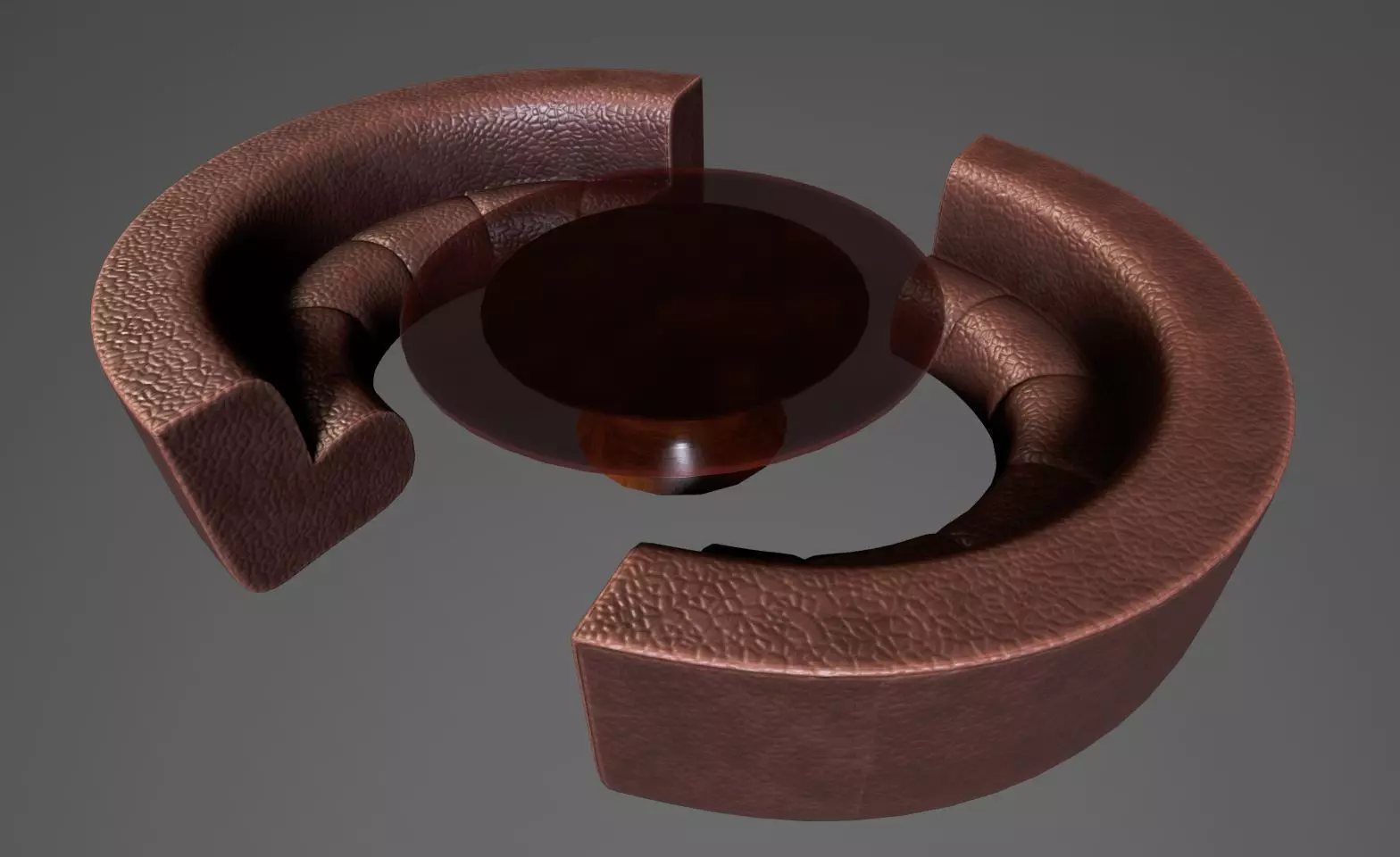 Modern Luxurious Sofa set Low-poly 3D model_0