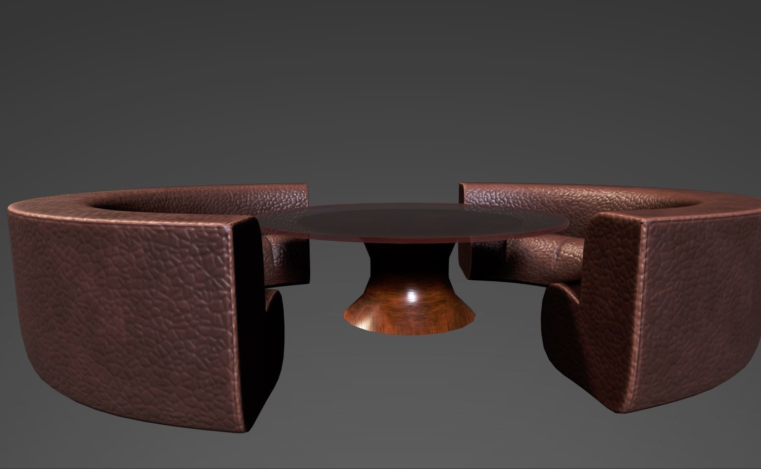 Modern Luxurious Sofa set Low-poly 3D model_6