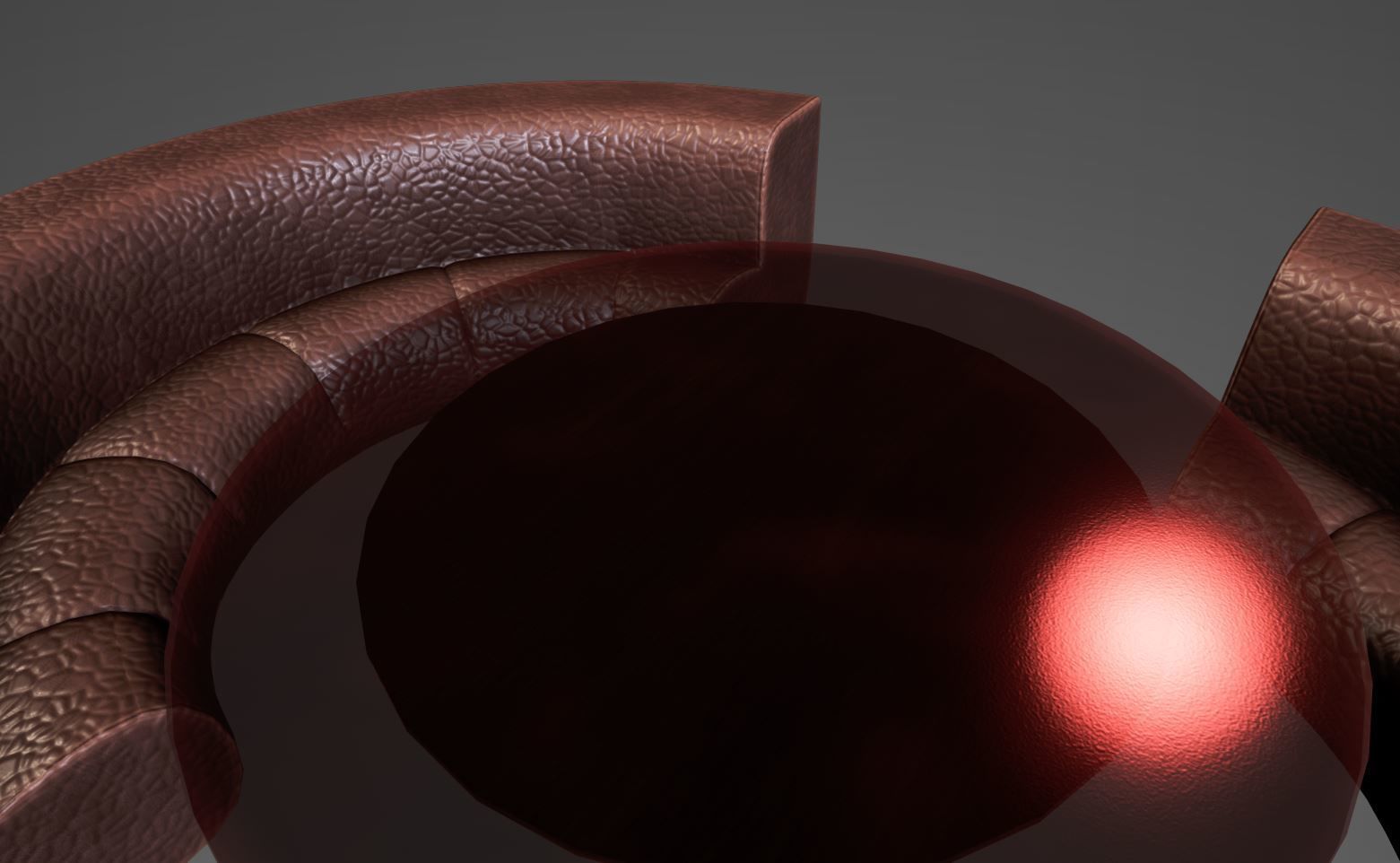 Modern Luxurious Sofa set Low-poly 3D model_4