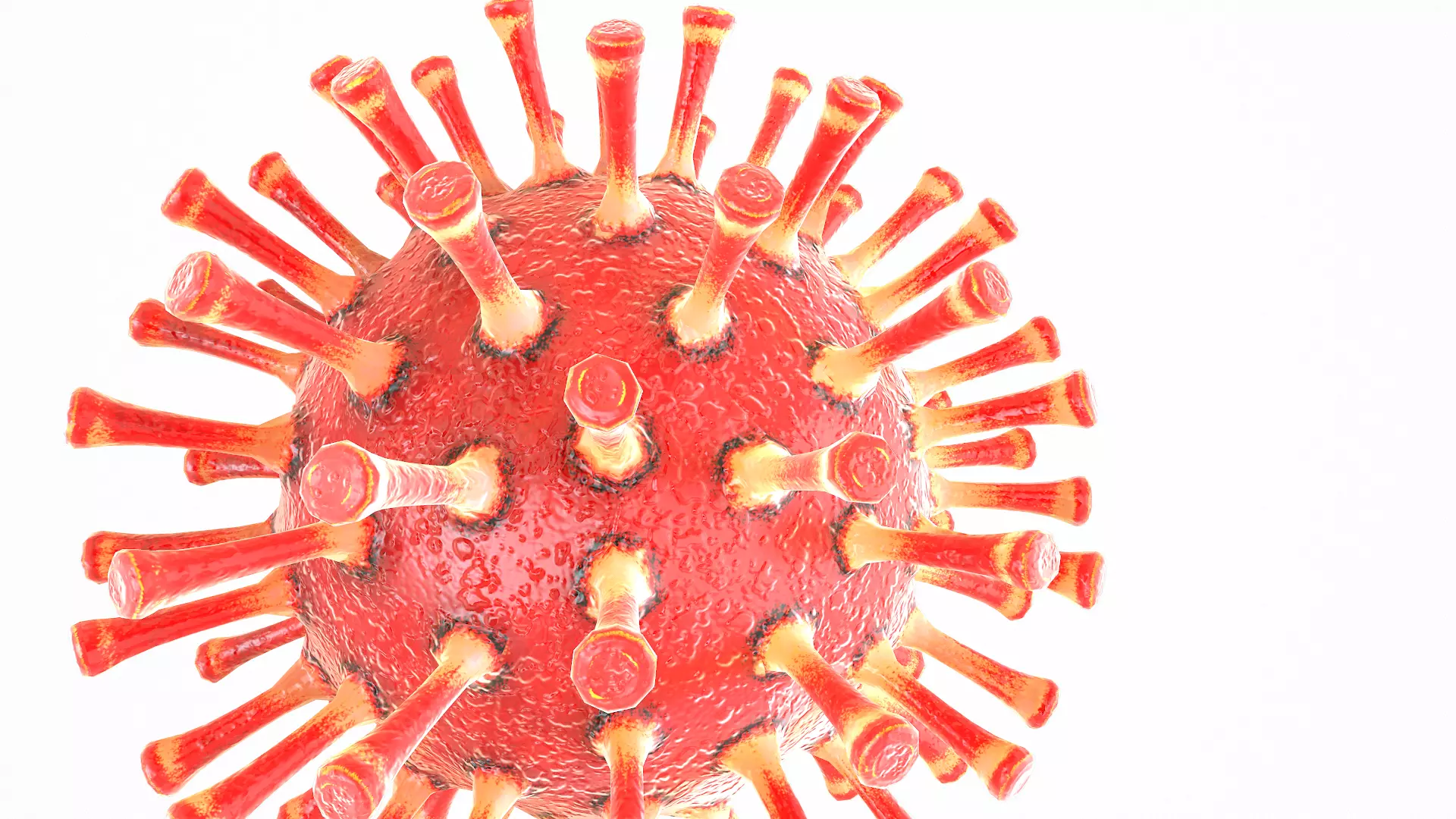 Coronavirus COVID 19 Low-poly 3D model