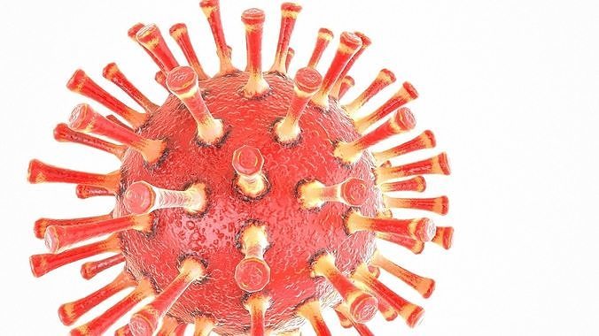 Coronavirus COVID 19 Low-poly 3D model