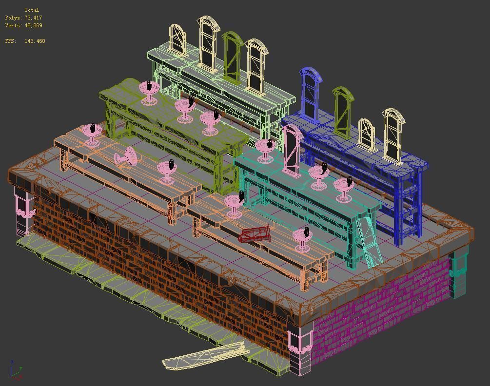 Ghost Furniture - Candlestick 02 3D model_5