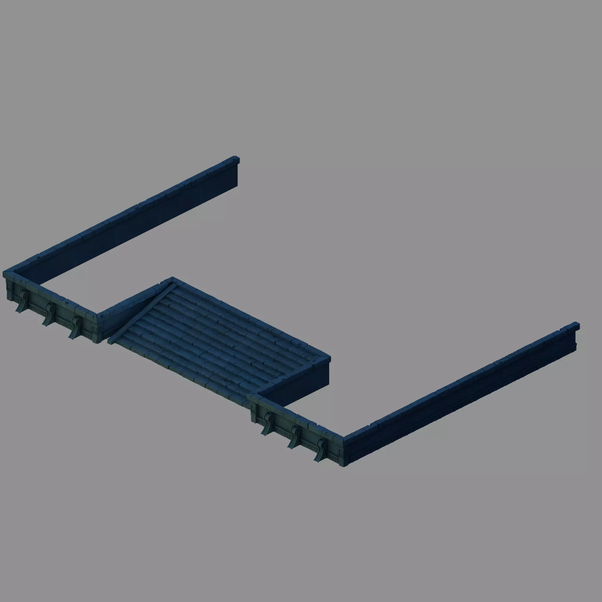 Ghost House - Stairs 01 3D model_0