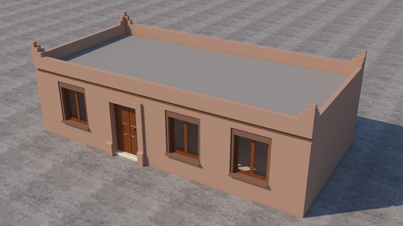 Moroccan House Marrakech 3D model_1