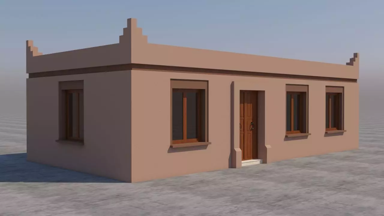 Moroccan House Marrakech 3D model_0