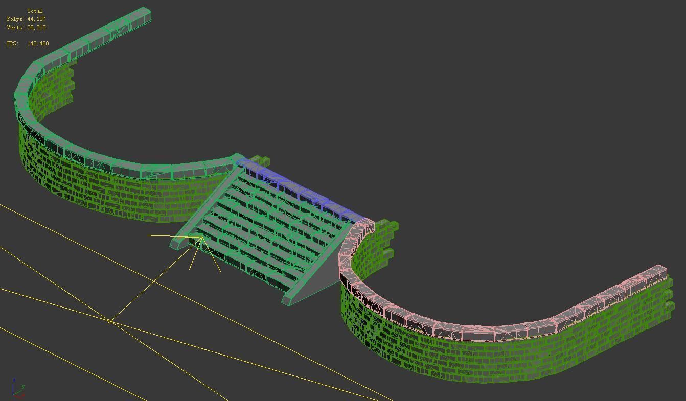 Ghost House - Stairs 02 3D model_5