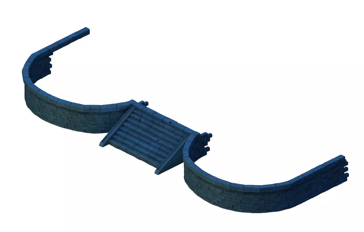 Ghost House - Stairs 02 3D model_0