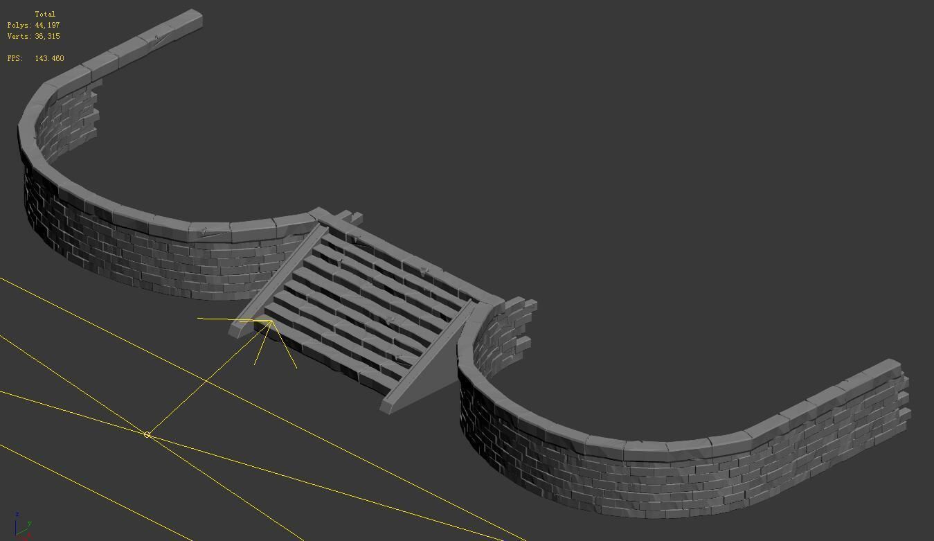 Ghost House - Stairs 02 3D model_4