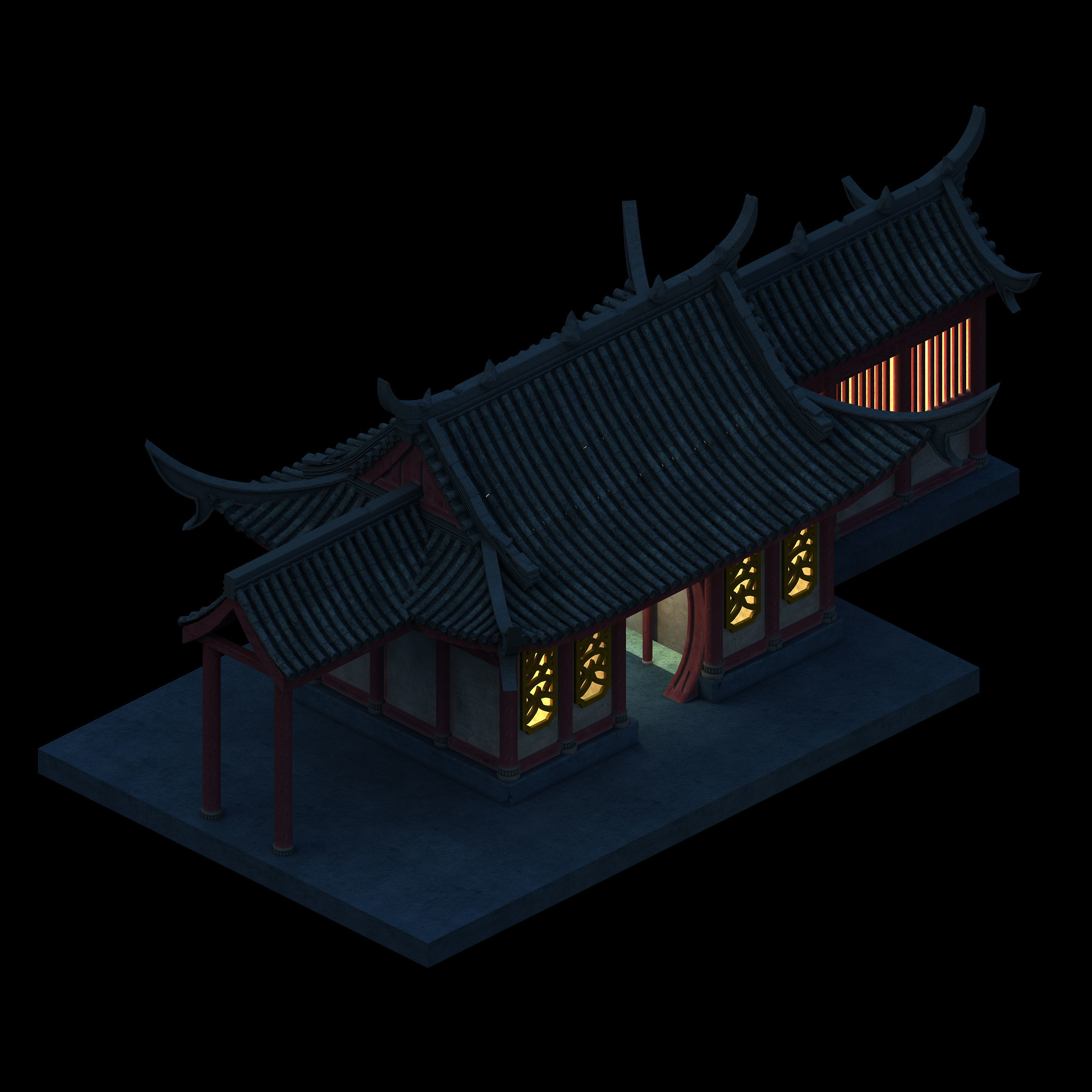 Ghost home - small room 3D model_5