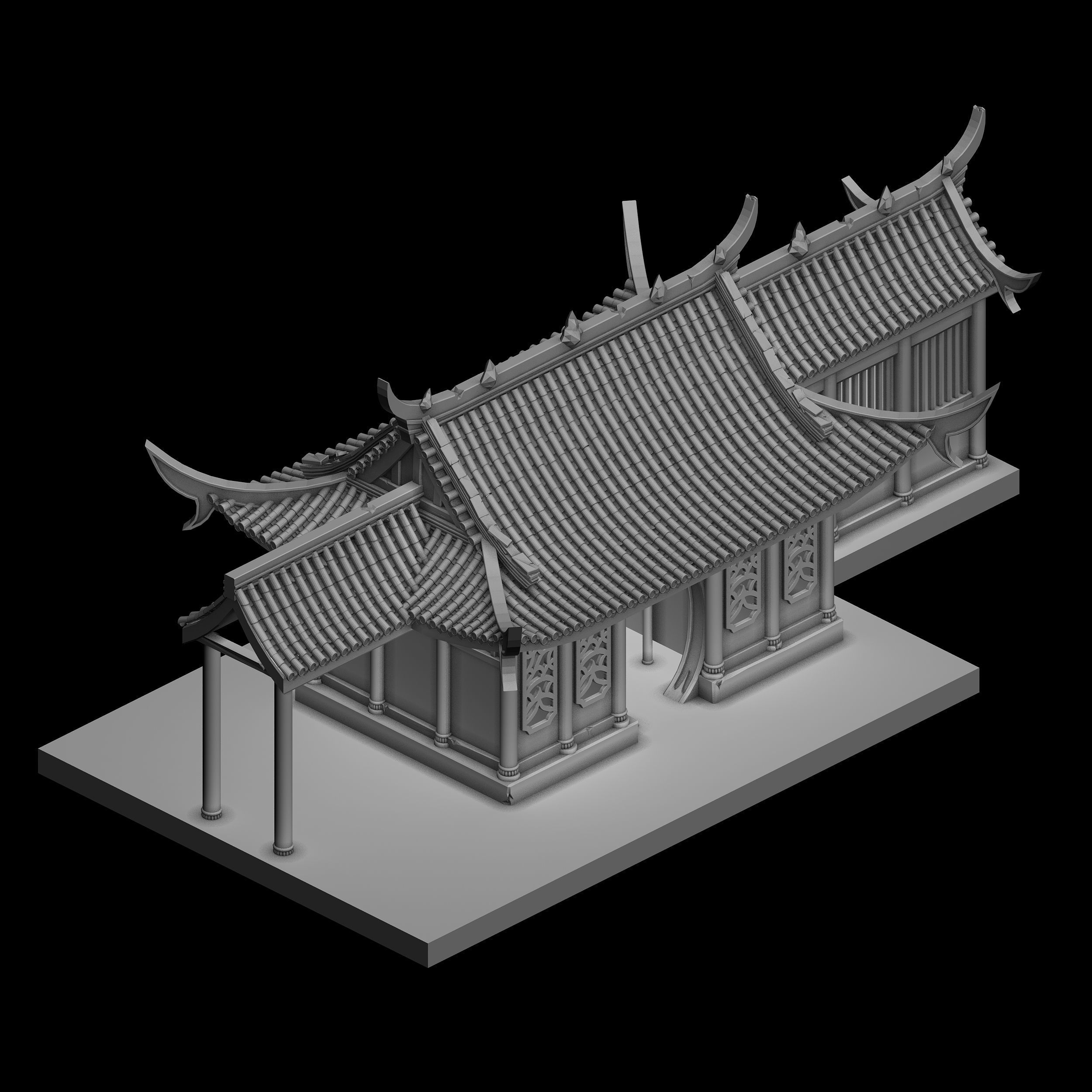 Ghost home - small room 3D model_7