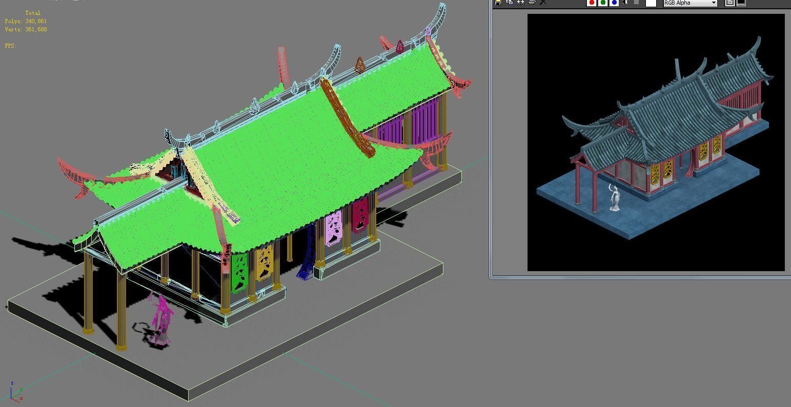 Ghost home - small room 3D model_10