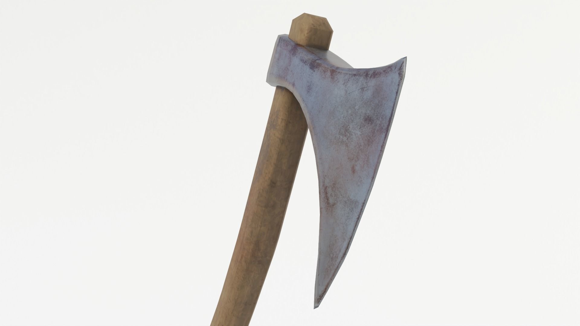 Axe low poly Low-poly 3D model_5