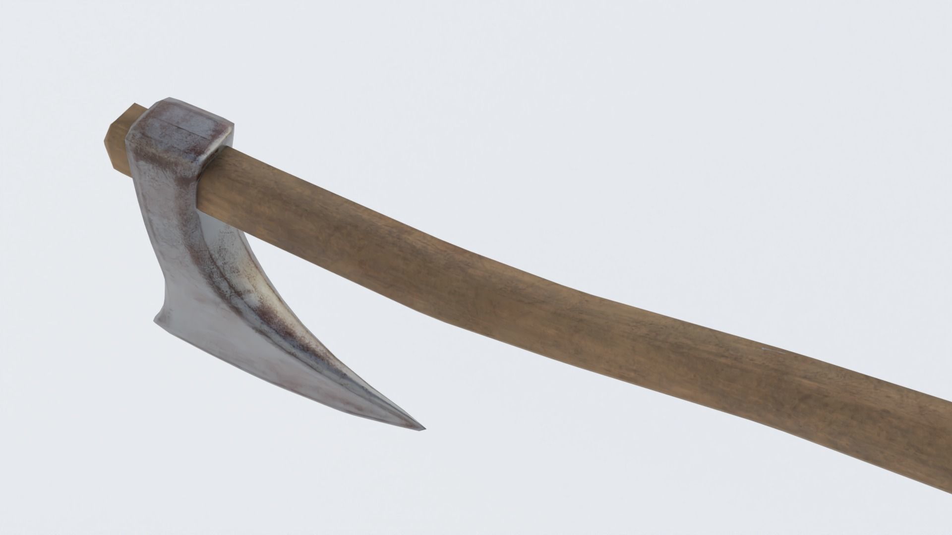 Axe low poly Low-poly 3D model_3