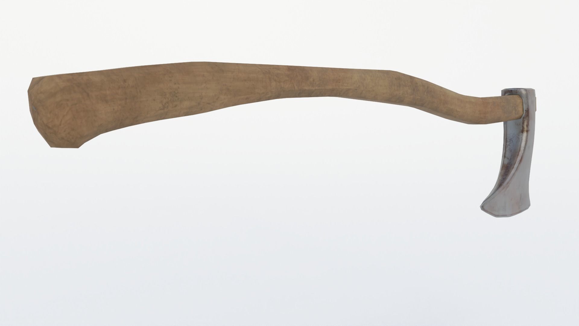 Axe low poly Low-poly 3D model_4