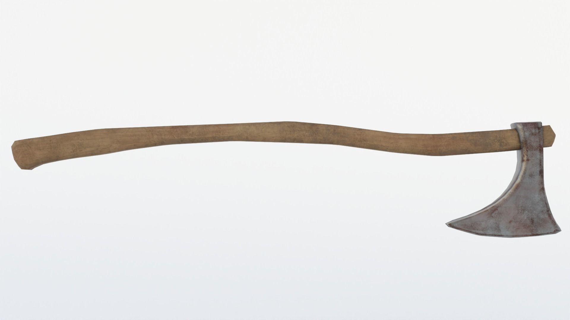 Axe low poly Low-poly 3D model_1