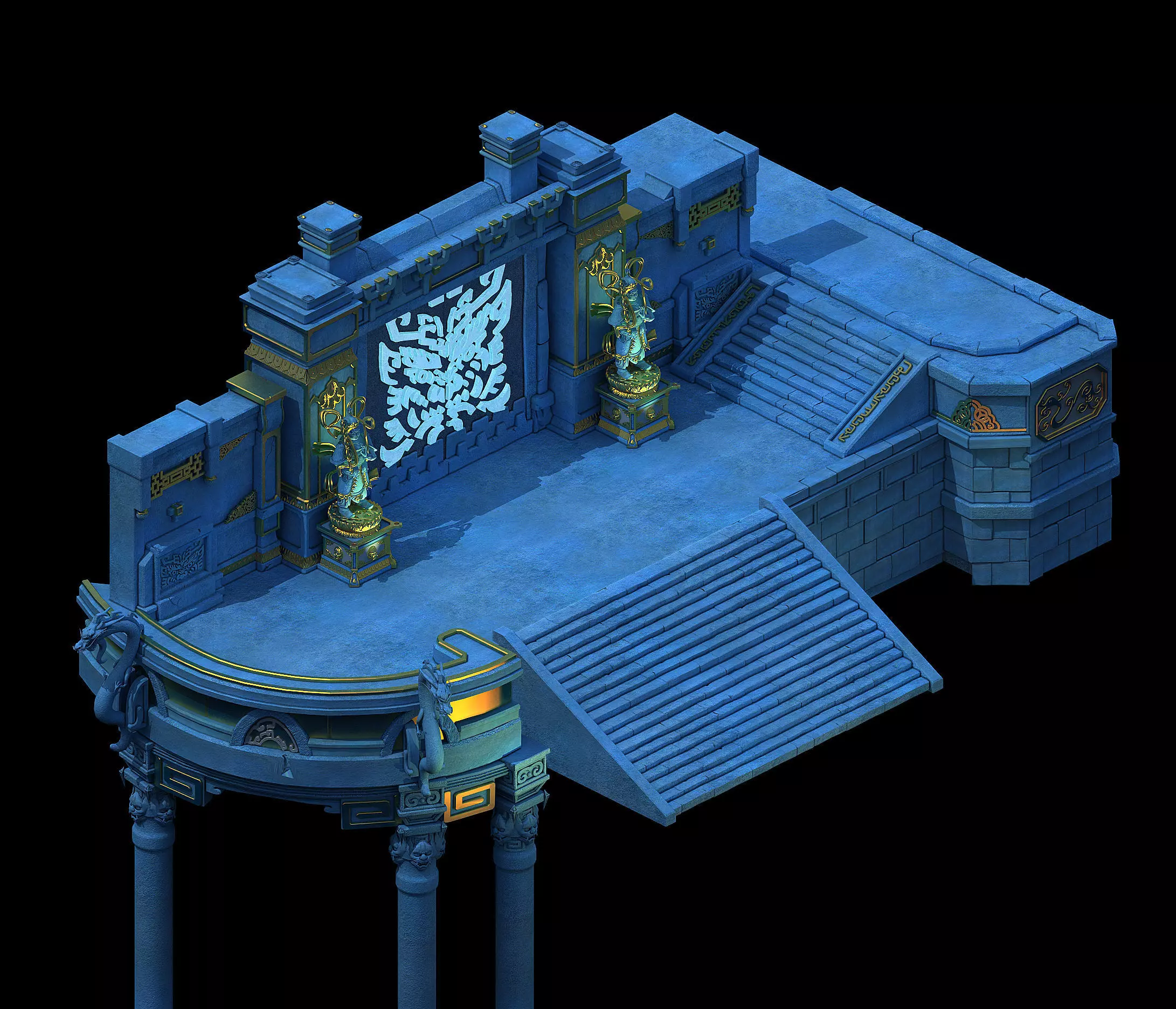 Ghost face peak - ghost mound door 01 3D model_0