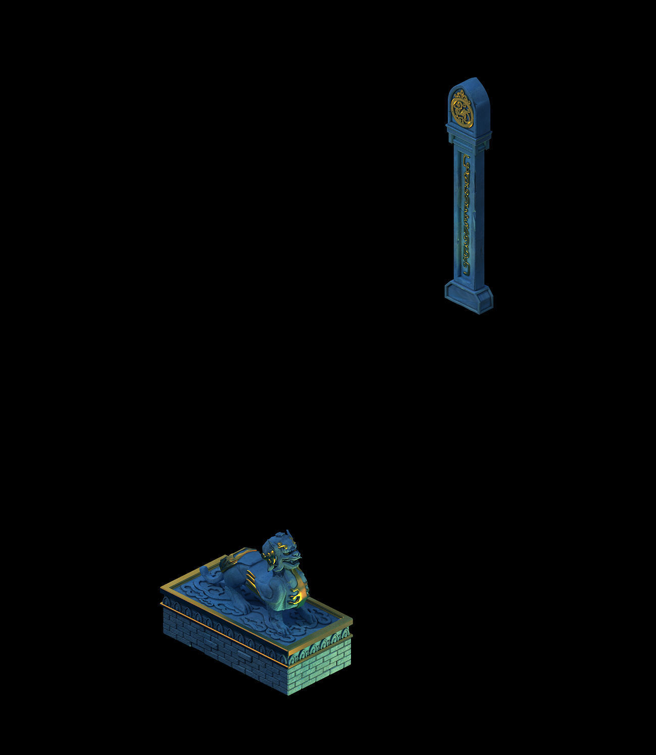 Ghost face peak - ghost mound door 01 3D model_2