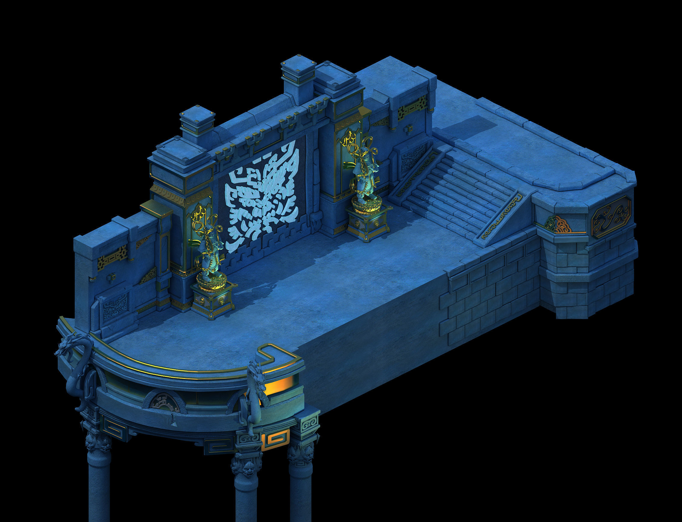 Ghost face peak - ghost mound door 01 3D model_5