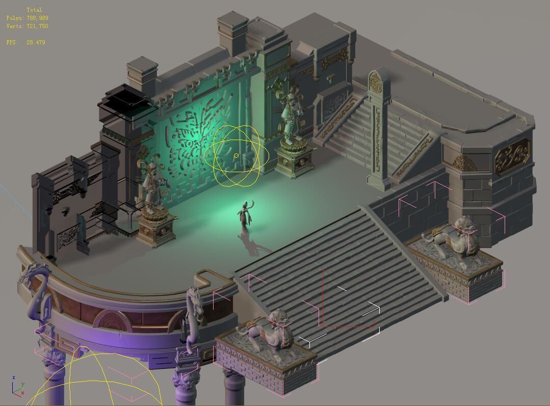 Ghost face peak - ghost mound door 01 3D model_7