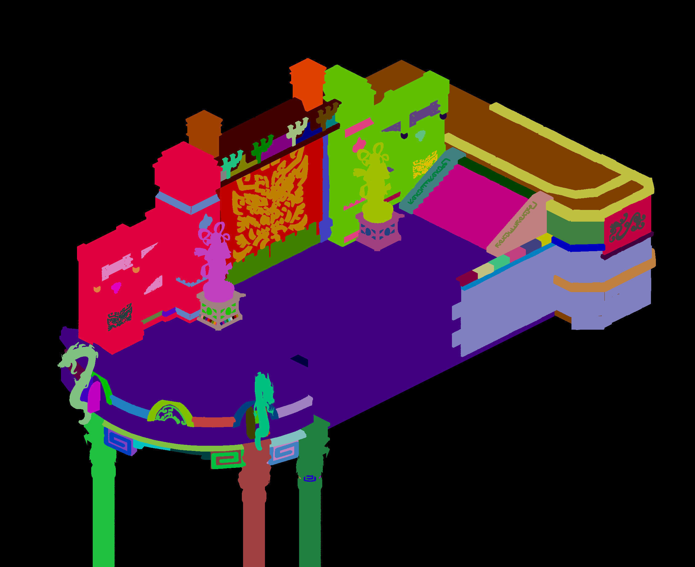 Ghost face peak - ghost mound door 01 3D model_3