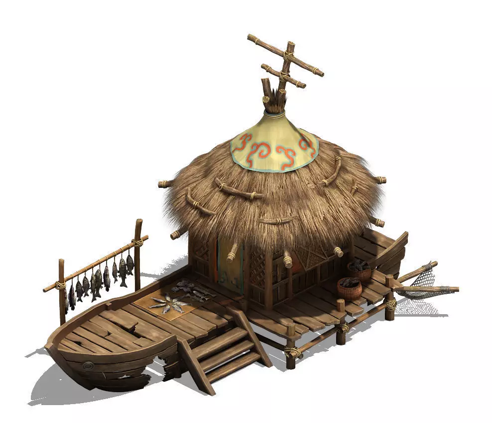 Seaside Village - Fisherman Cottage 02 3D model_0