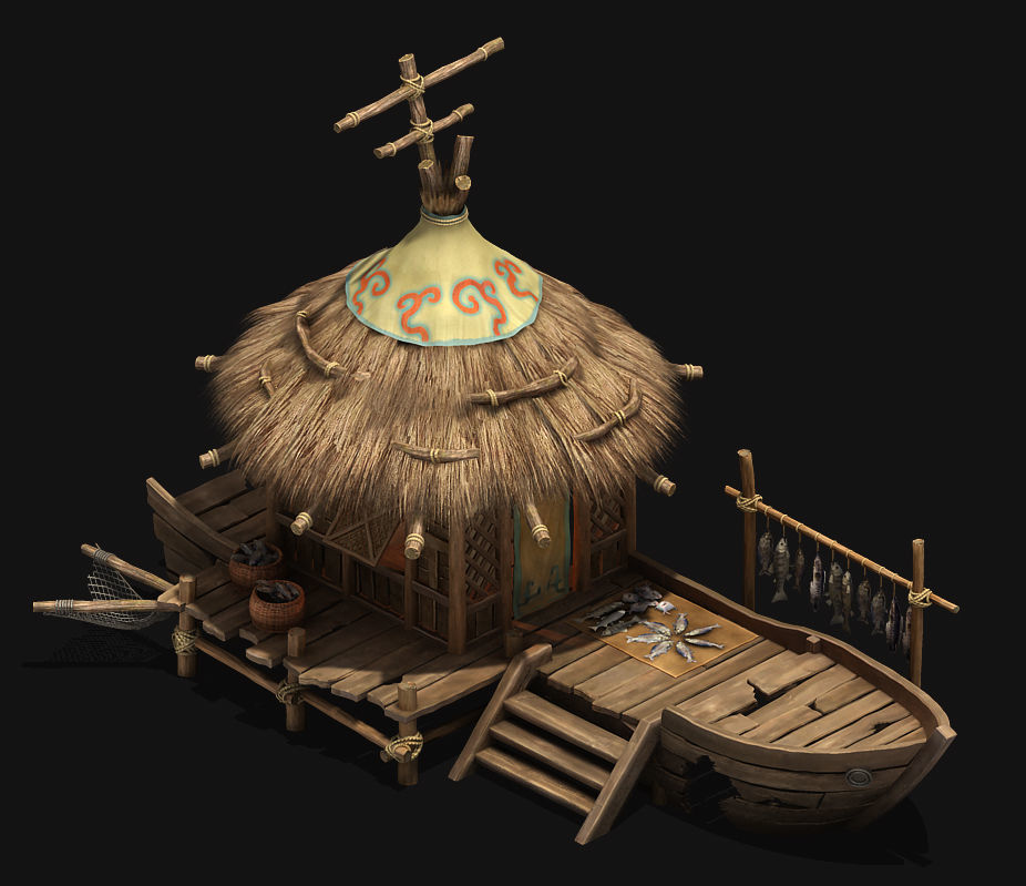 Seaside Village - Fisherman Cottage 02 3D model_4