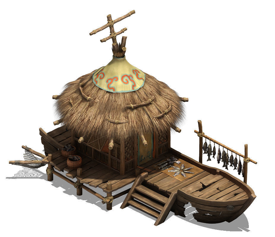 Seaside Village - Fisherman Cottage 02 3D model_5