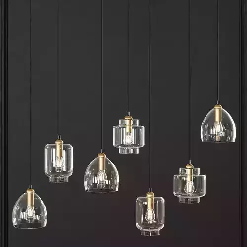 Taklampa Ellos Pendant Ceiling light set 3D model
