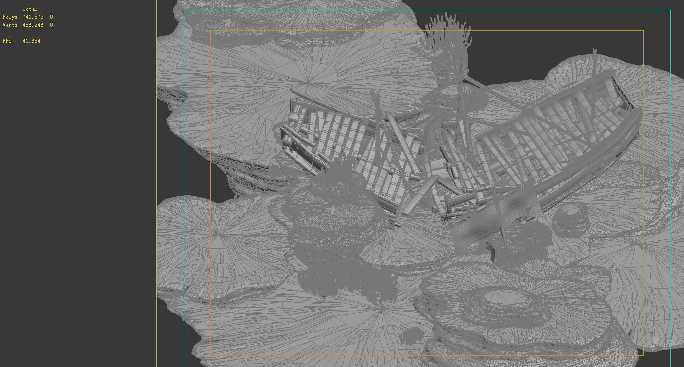 Game Model - Undersea Shipwreck -01 3D model_2