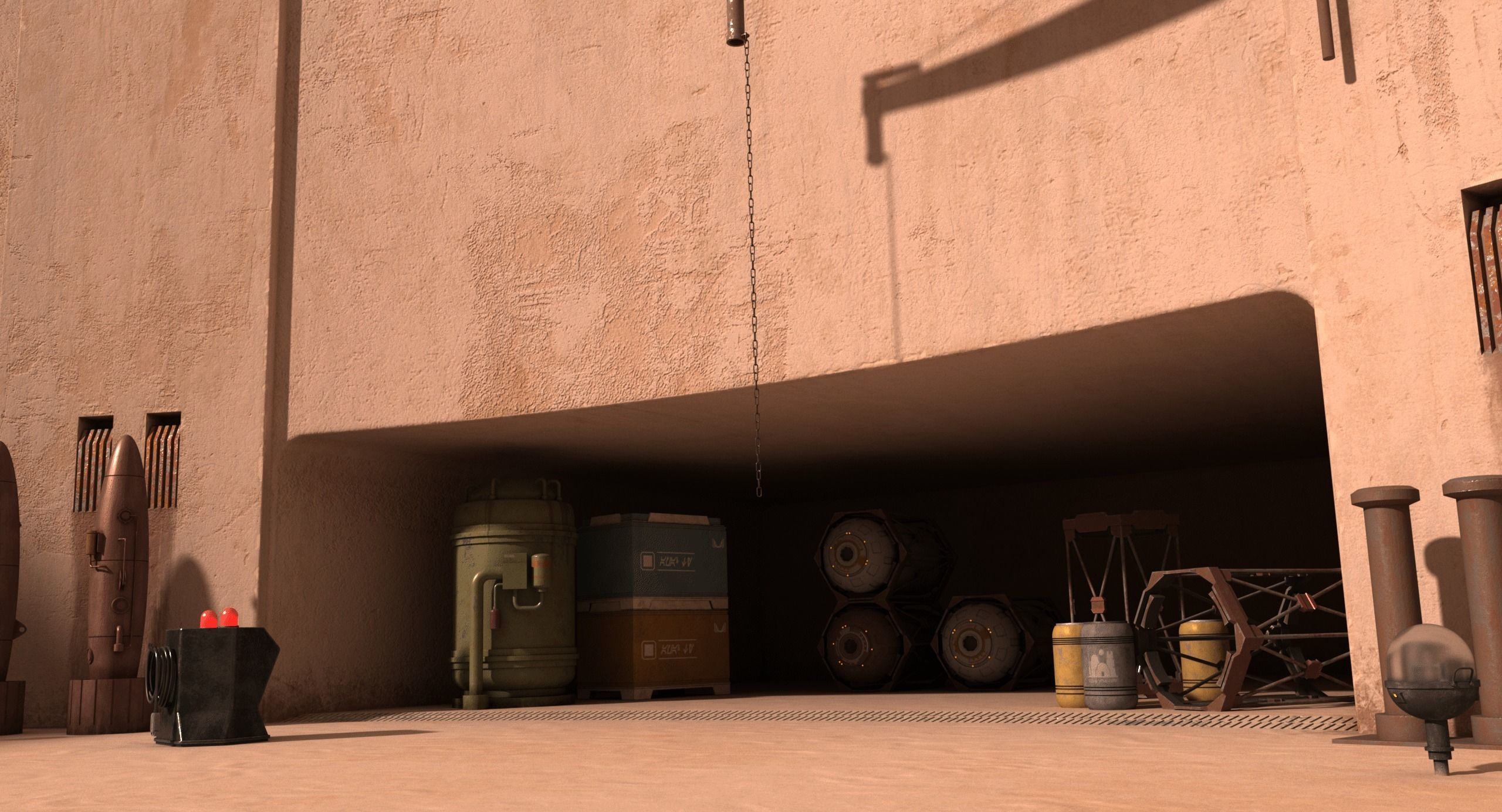 Mos Eisley Docking Bay 94 3D model_3