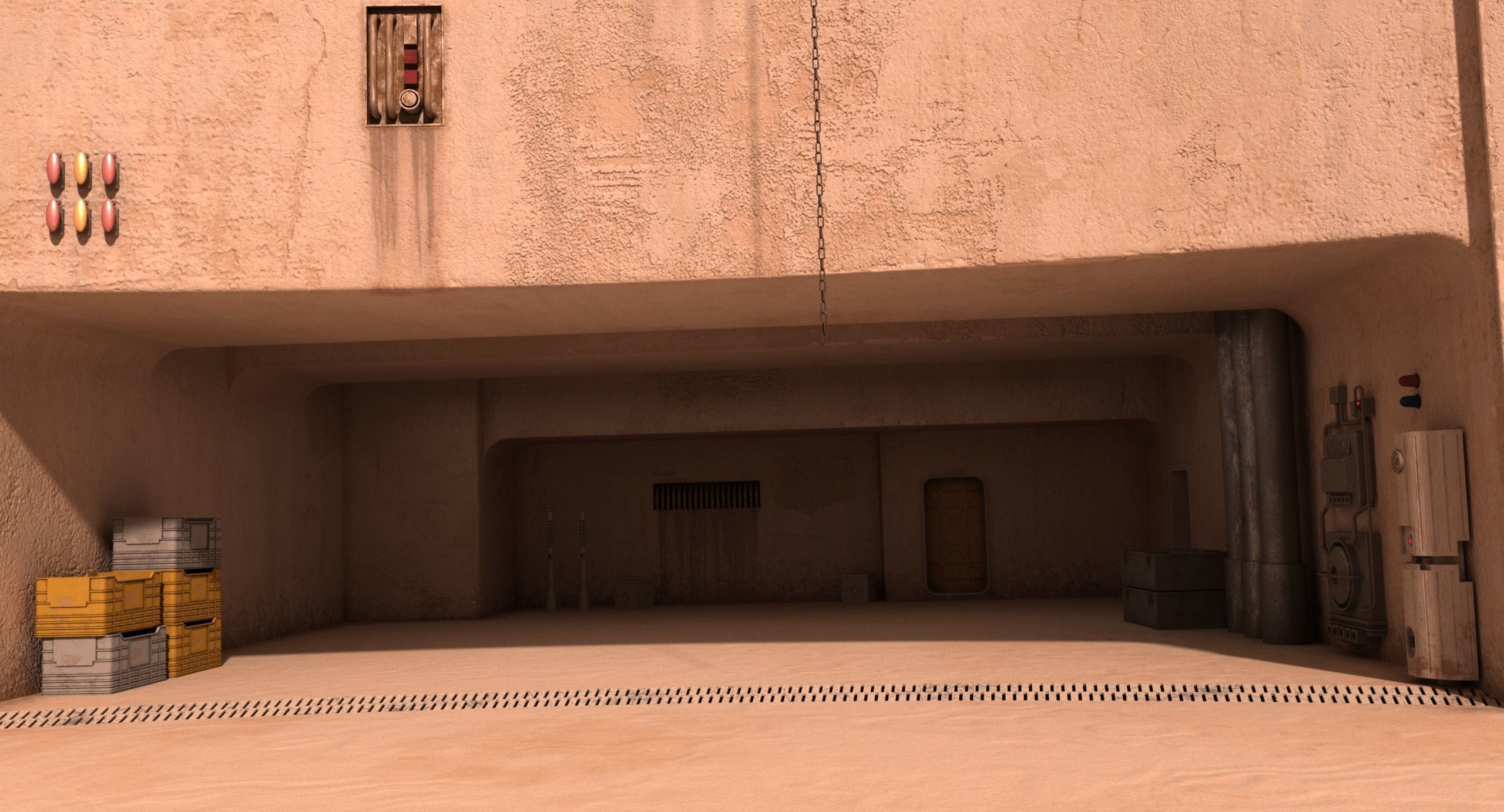 Mos Eisley Docking Bay 94 3D model_4
