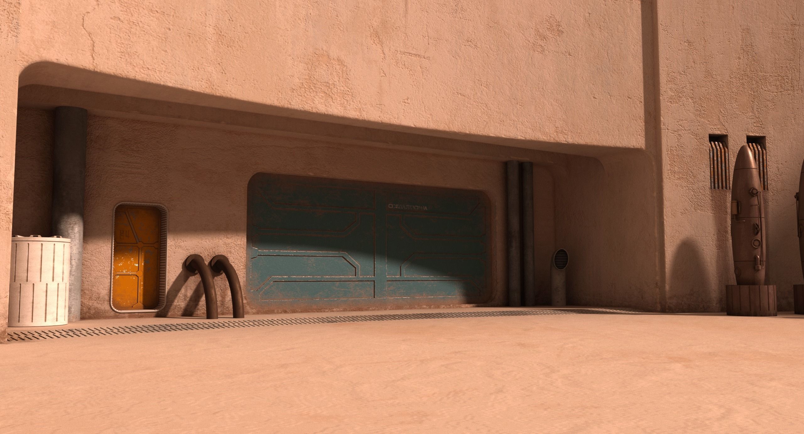 Mos Eisley Docking Bay 94 3D model_2