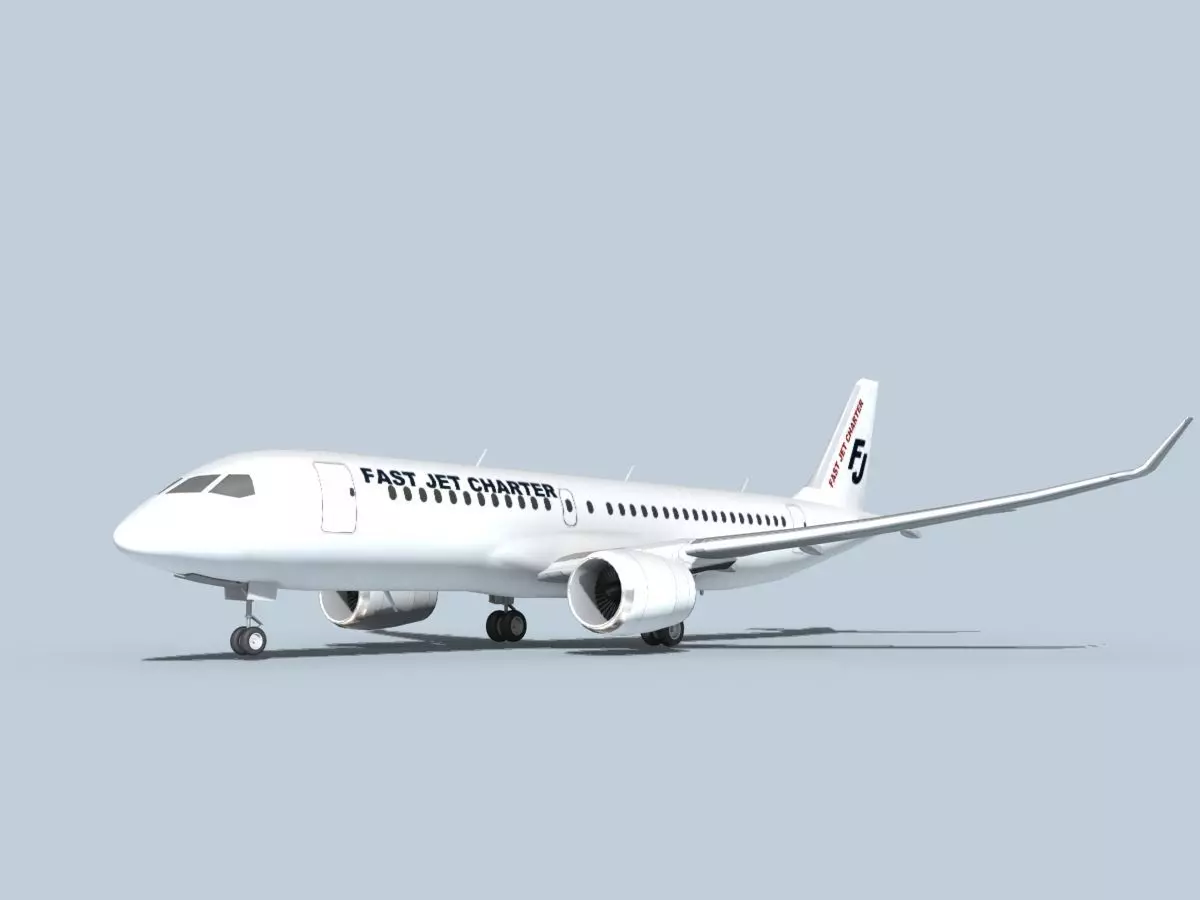 Bombardier CS100 Fast Jet Charter 3D model_0