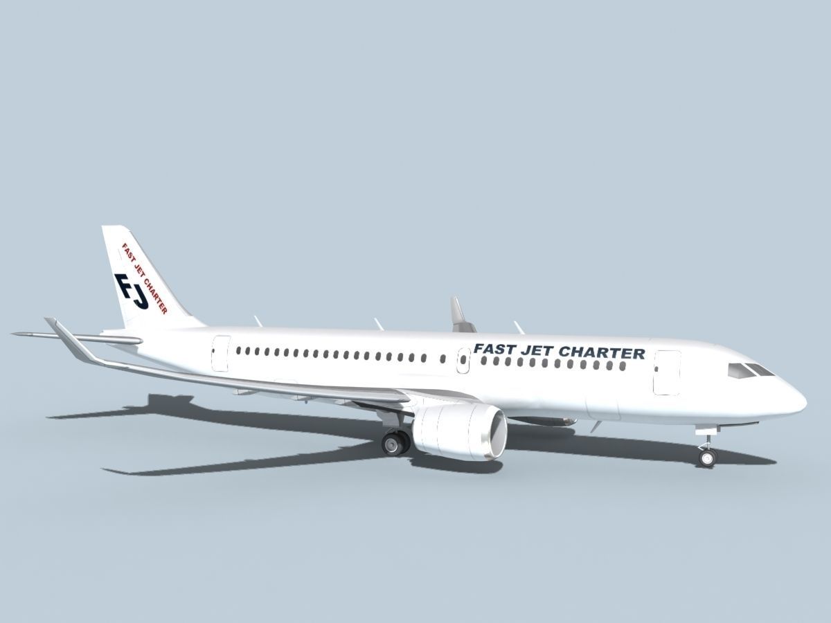 Bombardier CS100 Fast Jet Charter 3D model_3