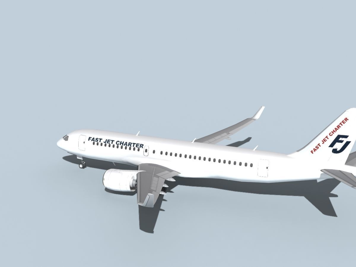 Bombardier CS100 Fast Jet Charter 3D model_7