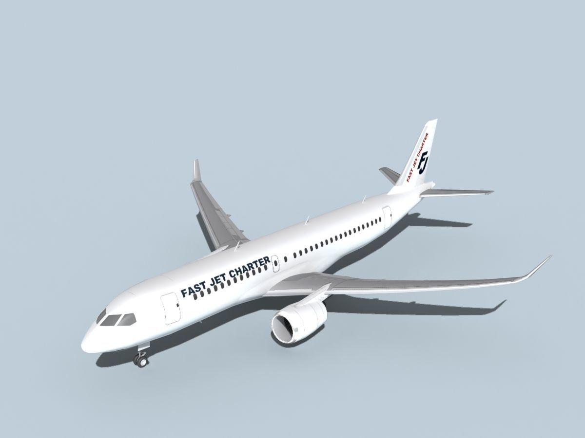 Bombardier CS100 Fast Jet Charter 3D model_9